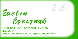 evelin czesznak business card